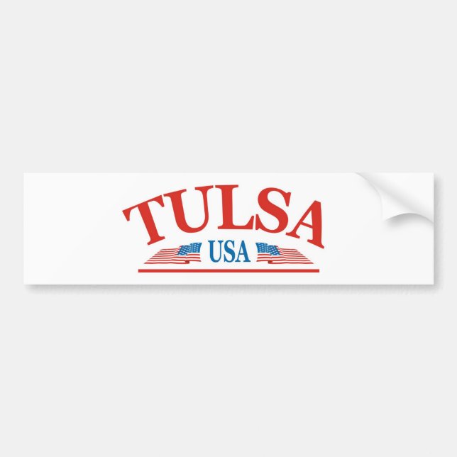 Tulsa Oklahoma USA Bumper Sticker (Front)