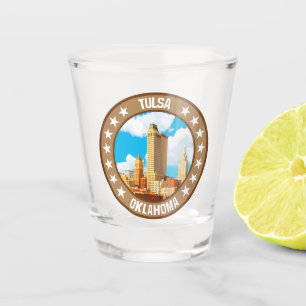 Tulsa shot glass