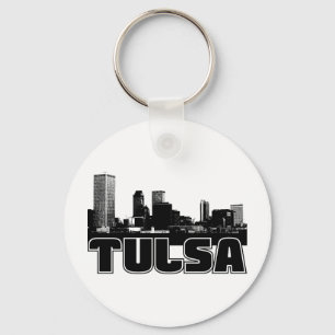 Tulsa Skyline Key Ring