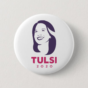 Tulsi 2020 For  America 6 Cm Round Badge