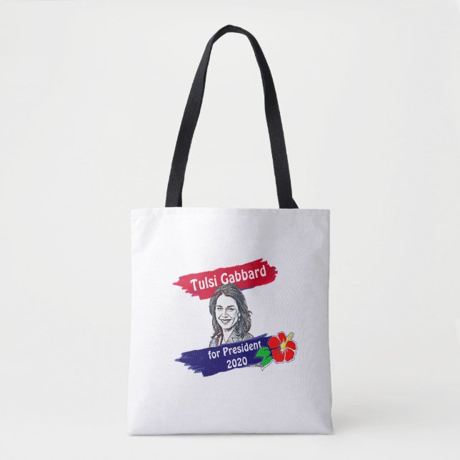 Tulsi Gabbard for President 2020 Election Tote Bag (Front)