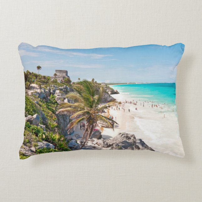 Tulum Beach Decorative Cushion (Front)
