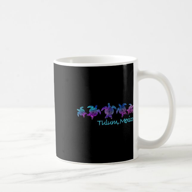 Tulum Beach Design _ Tribal Turtle Gift  Coffee Mug (Right)