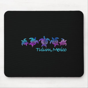 Tulum Beach Design _ Tribal Turtle Gift  Mouse Pad