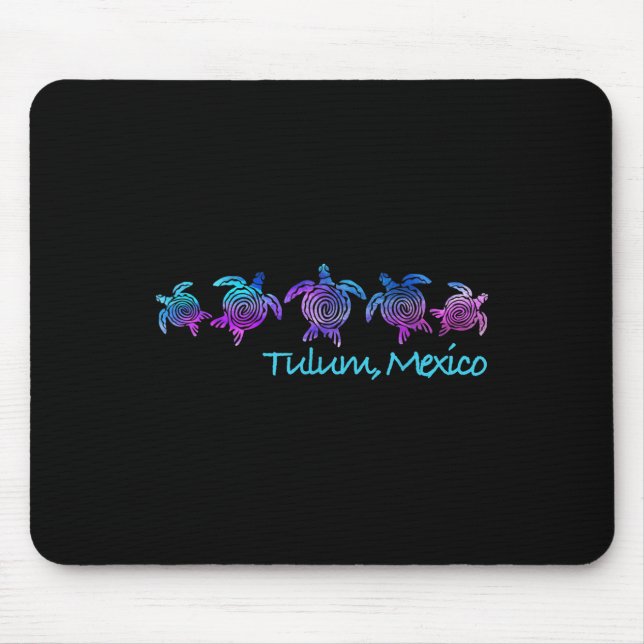 Tulum Beach Design _ Tribal Turtle Gift  Mouse Pad (Front)