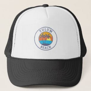 Tulum Beach, Riviera Maya Faded Classic Style Trucker Hat