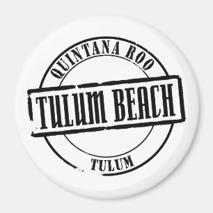 Tulum Beach Title Magnet