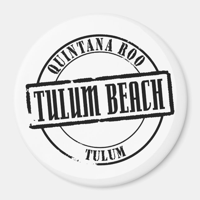 Tulum Beach Title Magnet (Front)
