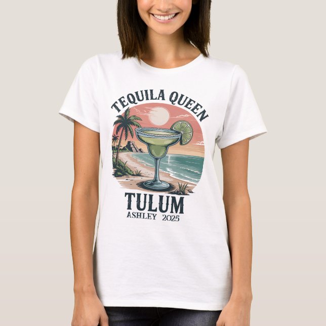 Tulum Bride Bachelorette Shirt (Custom Name Year)  (Front)