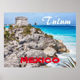 Tulum Maya Mexico Poster