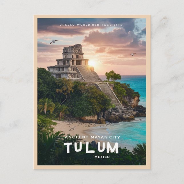 Tulum Mayan Ruins Postcard (Front)