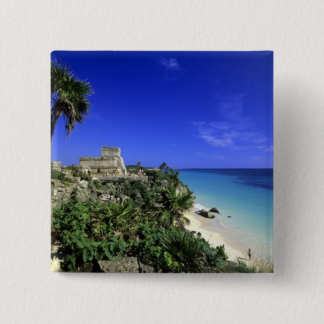 Tulum, Mexico 2 15 Cm Square Badge (Front)