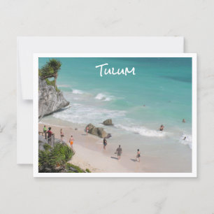 Tulum, Mexico/ beautiful beach Postcard