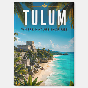 🌴 Tulum Mexico Coastal Escape Magnet