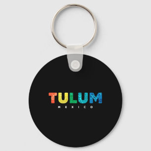 Tulum Mexico Colourful Mayan Tribal Souvenir Boys Key Ring