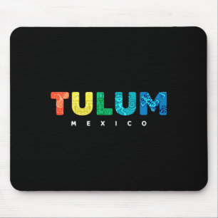 Tulum Mexico Colourful Mayan Tribal Souvenir Boys Mouse Pad