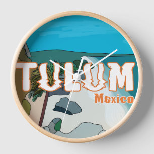 Tulum Mexico Great Gift Idea Clock