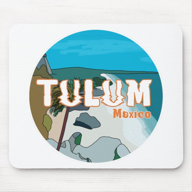 Tulum Mexico Great Gift Idea Mouse Pad (Front)