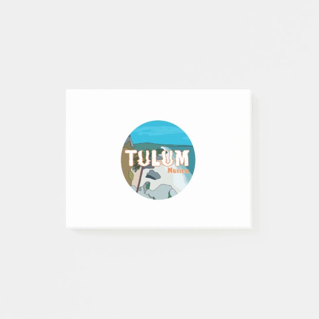 Tulum Mexico Great Gift Idea Post-it Notes (Front)
