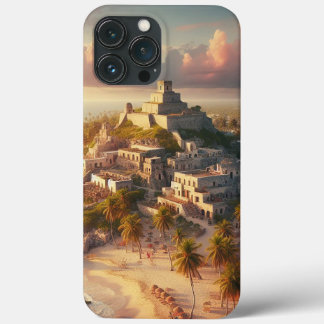 Tulum Mexico Landscape Vintage Travel iPhone 13 Pro Max Case