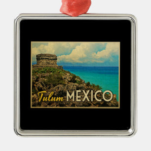 Tulum Mexico Metal Ornament