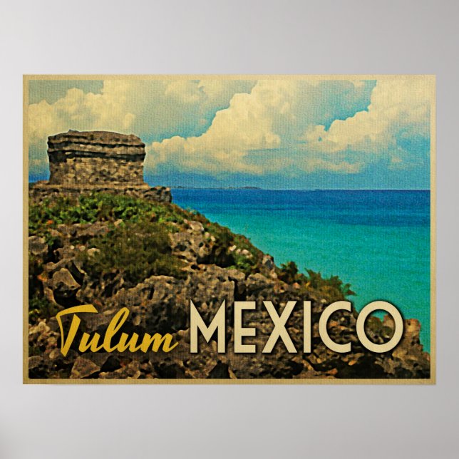 Tulum Mexico Poster (Front)