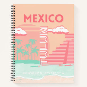 Tulum, Mexico, Travel Art Notebook