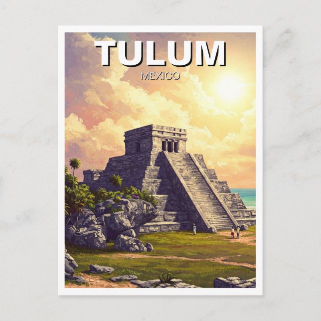 Tulum Mexico Travel Postcard (Front)