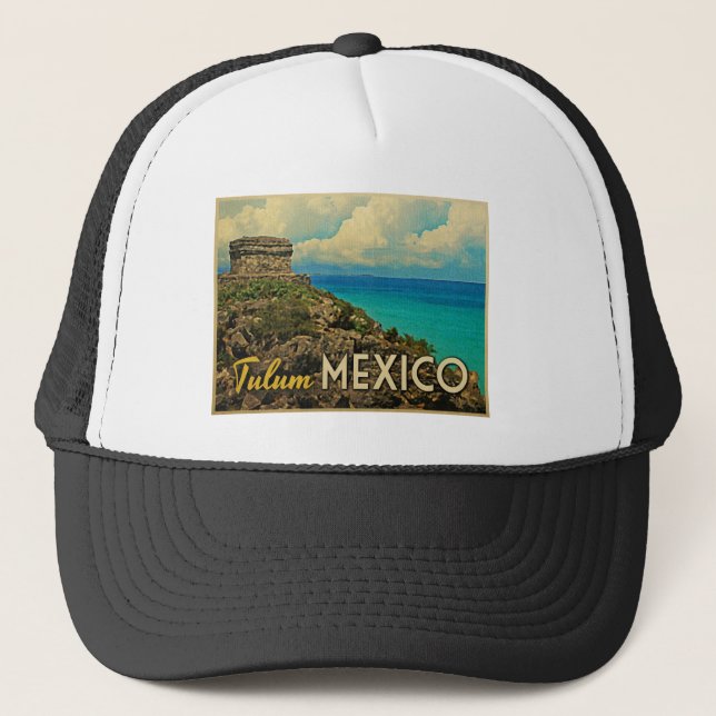 Tulum Mexico Trucker Hat (Front)