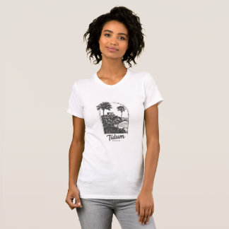 Tulum Mexico Vintage Travel Destination Mayan Ruin T-Shirt