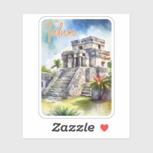 Tulum Mexico Watercolor