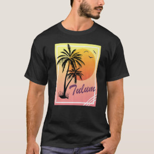 Tulum Retro Vintage Sunset T-Shirt