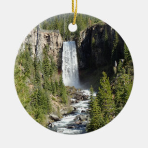 Tumalo Falls, OR Ceramic Ornament