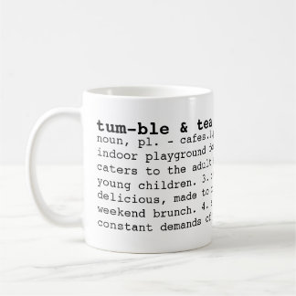 tumble & tea cafe dictionary mug