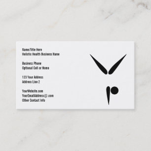 Tumbler Gymnast   Gymnastics Symbol Simple Business Card