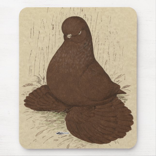 Tumbler:  Muffed Red Mouse Pad (Front)