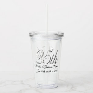 Tumbler - Personalized 25th Wedding Anniversary