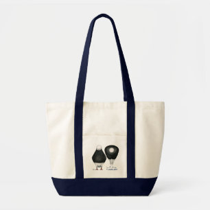 Tumbler Pigeon Standard Black Bald Tote Bag