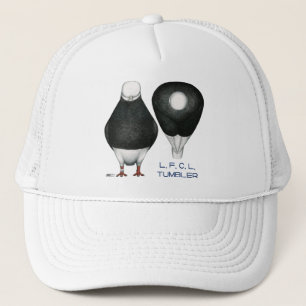 Tumbler Pigeon Standard Black Bald Trucker Hat