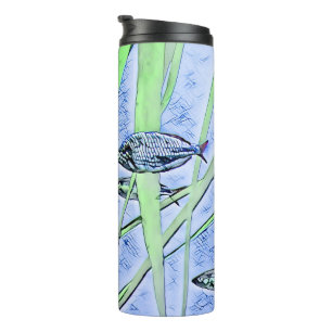 Tumbler with a Swimming Fish Design