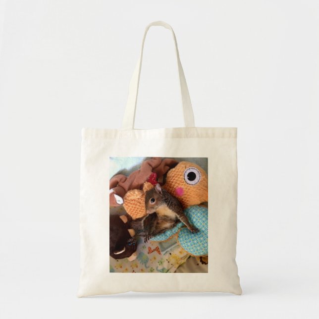 Tumbleweed Squirrelly Eco-friendly Tote Bag (Front)