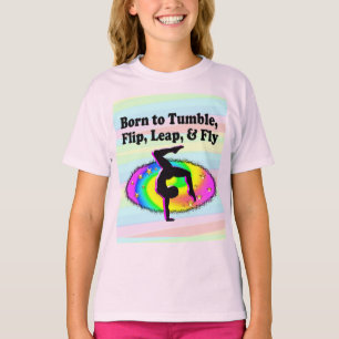 TUMBLING AND FLIPPING GYMNAST GIRL T-Shirt