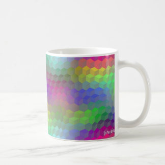 tumbling blocks coffee mug