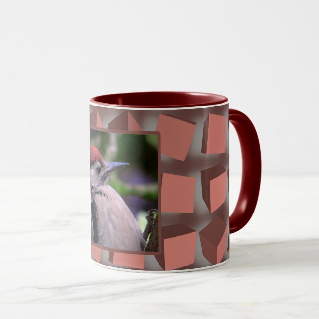 Tumbling Boxes Pink  Mug (Front Right)