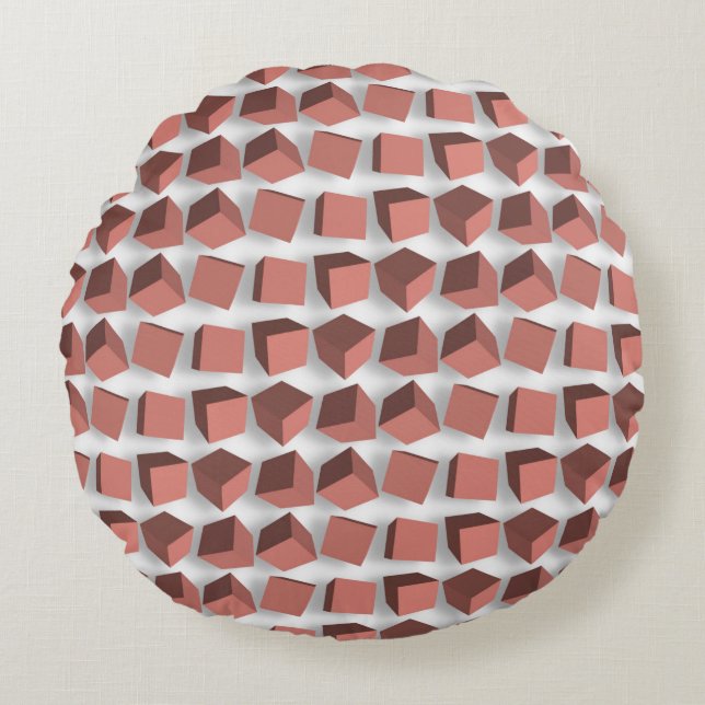 Tumbling Boxes Round Cushion (Front)