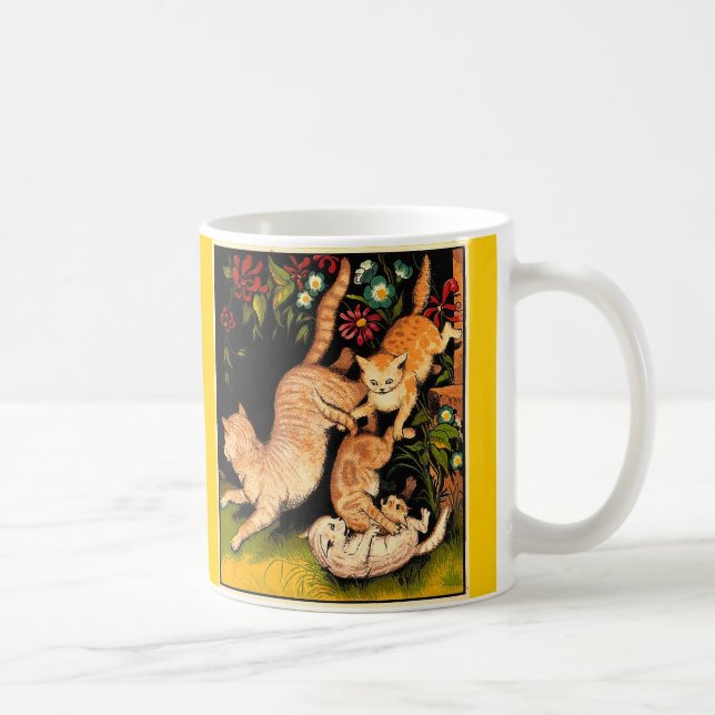 Tumbling Cats Mug (Vintage) (Right)