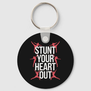 Tumbling Cheer Practice Cheerleading Competition P Key Ring