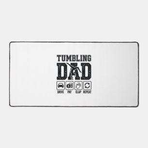 Tumbling Dad Drive Pay Clap Repeat Shirt Design_1 Desk Mat