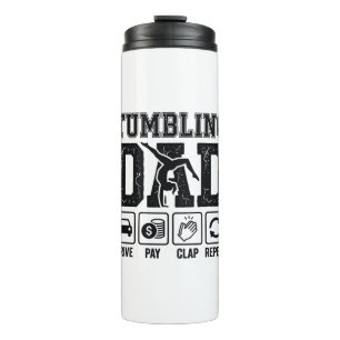 Tumbling Dad Drive Pay Clap Repeat Shirt Design_1 Thermal Tumbler