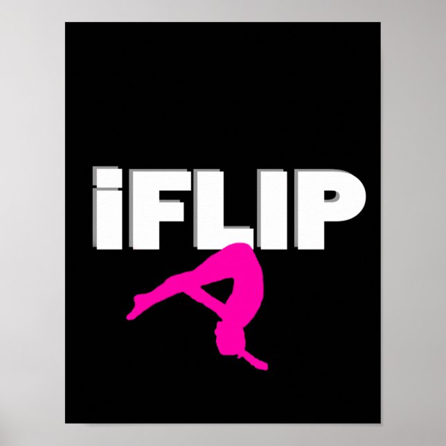 Tumbling gymnast poster (Front)